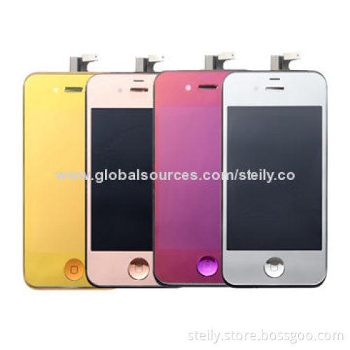Electroplated Colored Front Screen Display Assembly for iPhone 4S LCD Digitizer